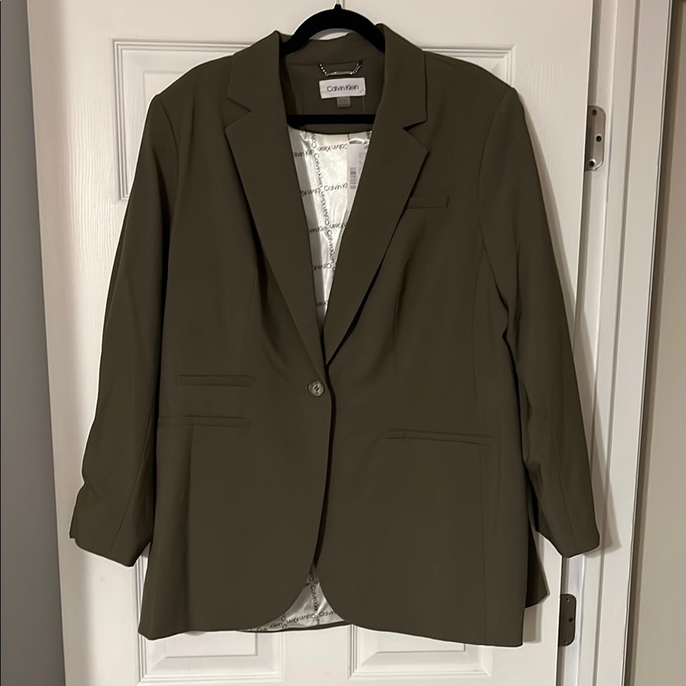 Calvin Klein Women's Khaki Blazer